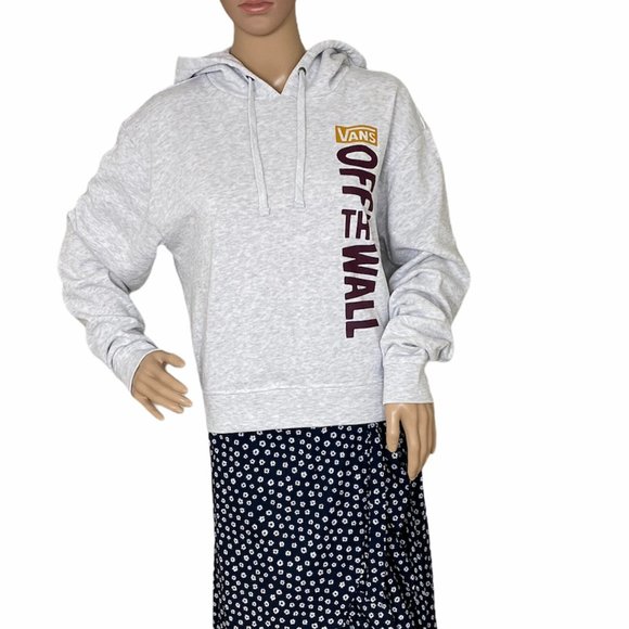 VANS Sidewall Stamp Off The Wall Grey Hoodie W VN0A5HJN15P - Picture 3 of 9